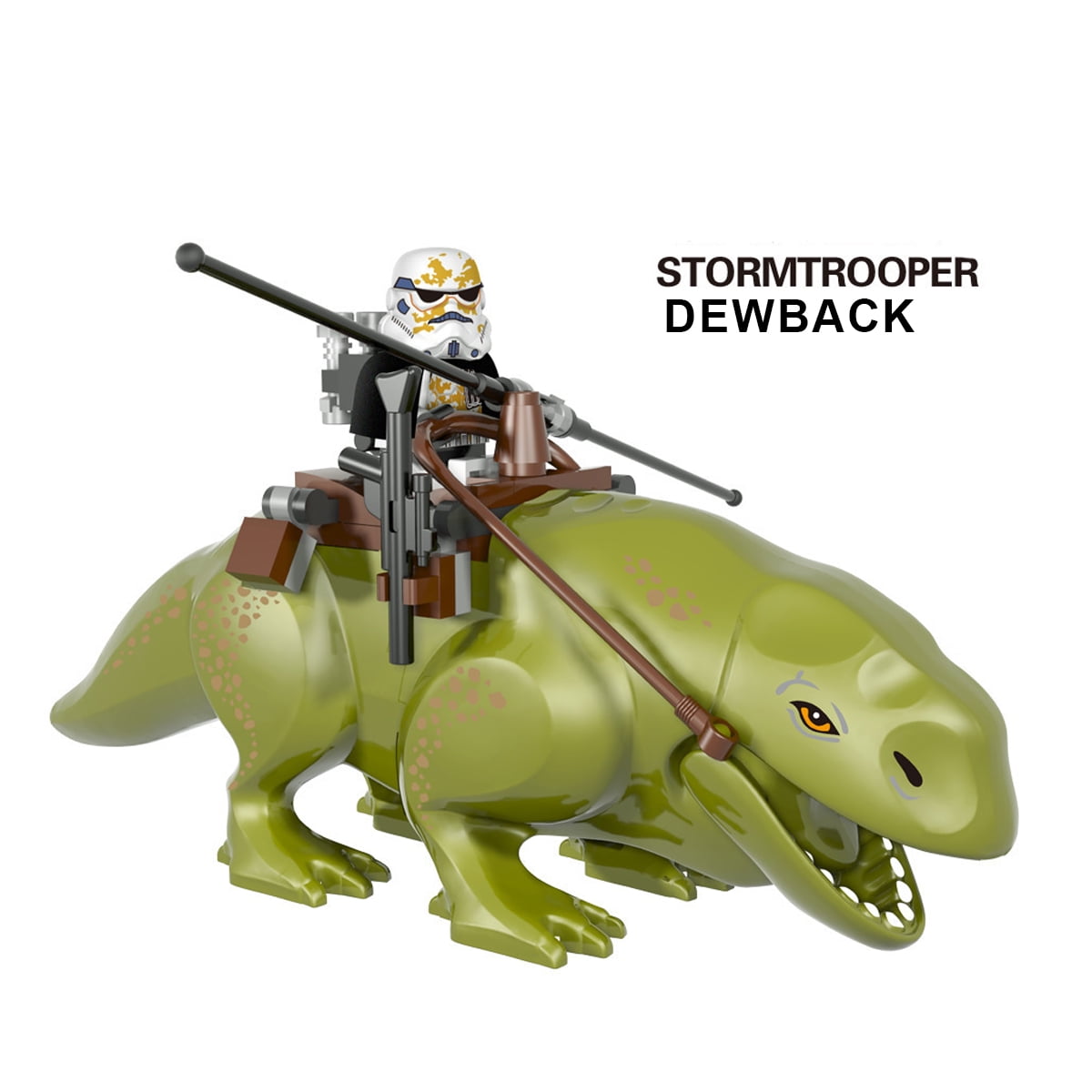Star Wars Minifigures Building Block Toys Set, Stormtrooper and Dewback Action Figure Block Toys