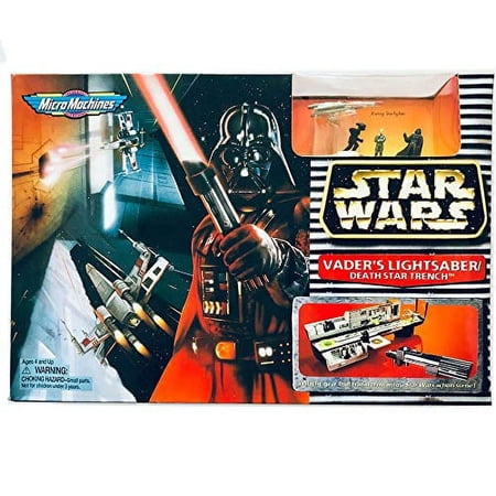 Star Wars Mirco Machines Darth Vader's Lightsaber/death Star Trench By Galoob
