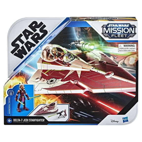 Star Wars Mission Fleet Ahsoka Tano Delta-7 Jedi Starfighter Action Figure and Vehicle