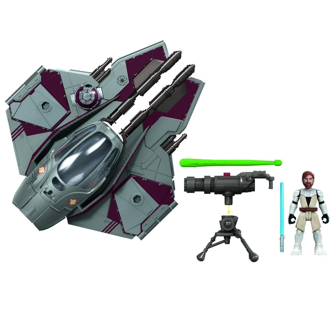 (未使用･未開封品)Star Wars Obi-Wan&#39;s Jedi Starfighter Vehicle Amazon.com: Titanium Series Star Wars 3 Inch Vehicle - Obi