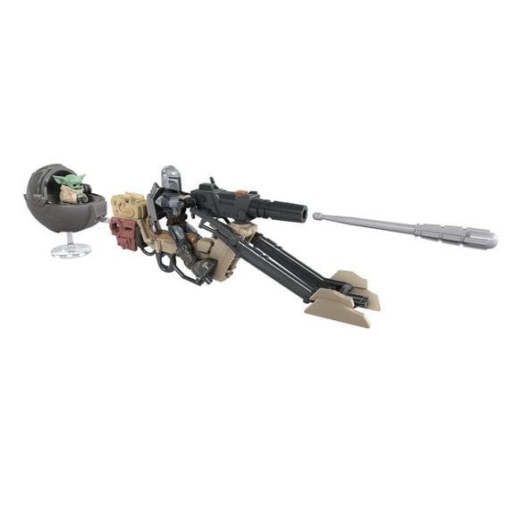 Star Wars: Mission Fleet The Mandalorian Speeder Bike Toy Action Figure for Boys and Girls (8)