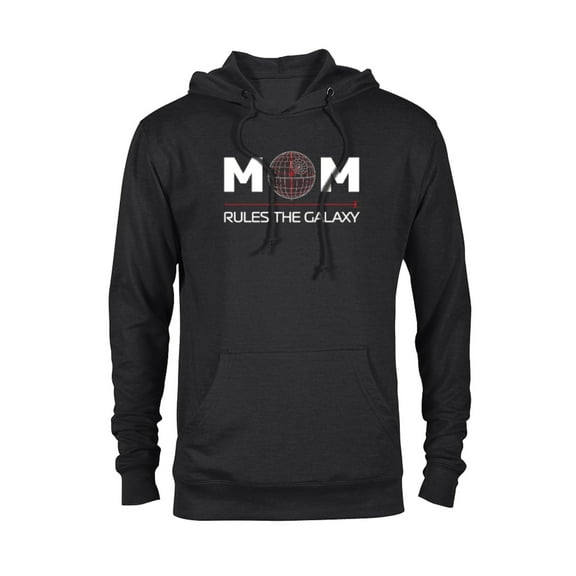 Star Wars Mom Rules the Galaxy Family Birthday Mother’s Day - Pullover Hoodie for Adults - Customized-Black