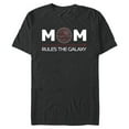 thumbnail image 1 of Star Wars Mom Rules the Galaxy Family Birthday Mother’s Day - Short Sleeve Blended T-Shirt for Adults - Customized-Dark Heather, 1 of 5