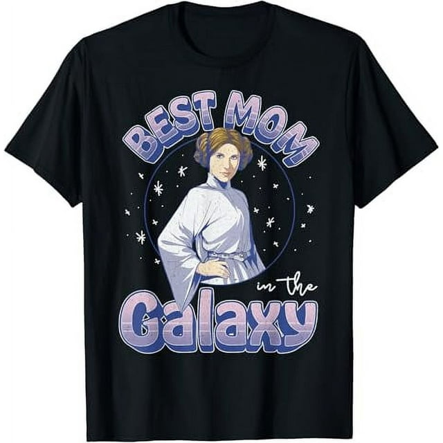 Star Wars Mother's Day Best Mom In The Galaxy Princess Leia T-Shirt ...