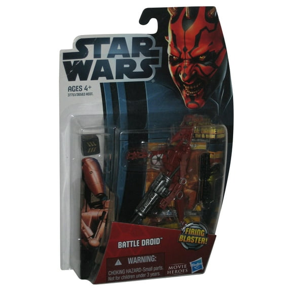 Star Wars Movie Heroes (2012) Red Battle Droid Action Figure MH04