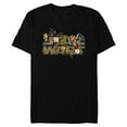 thumbnail image 1 of Star Wars Movie Logo Floral Garden Reimagined - Short Sleeve Blended T-Shirt for Adults - Customized-Black, 1 of 5
