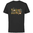 thumbnail image 1 of Star Wars Movie Logo Floral Garden Reimagined - Short Sleeve Cotton T-Shirt for Adults - Customized-Black, 1 of 5