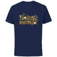 thumbnail image 1 of Star Wars Movie Logo Floral Garden Reimagined - Short Sleeve Cotton T-Shirt for Adults - Customized-Navy, 1 of 5