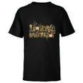 thumbnail image 1 of Star Wars Movie Logo Floral Garden Reimagined - Short Sleeve T-Shirt for Kids - Customized-Black, 1 of 5