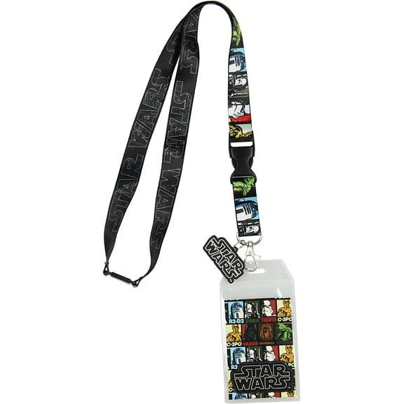 Star Wars Movie Multi Character Lanyard Fan Accessory