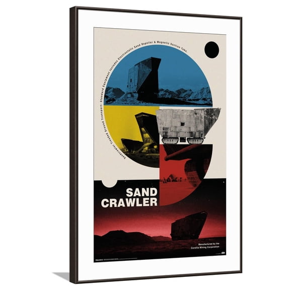 Star Wars: Moving At Lightspeed - Sandcrawler Canvas Wall Poster, 22.375" x 34"