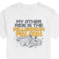 thumbnail image 1 of Star Wars - My Other Ride Millennium Falcon - Men's Short Sleeve Graphic T-Shirt, 1 of 4