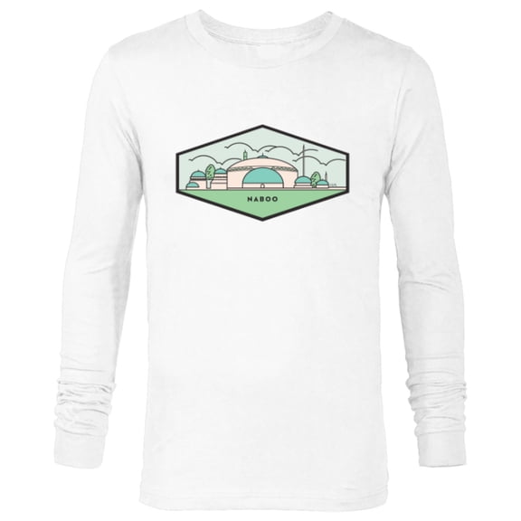 Star Wars Naboo City - Long Sleeve T-Shirt for Men - Customized-White