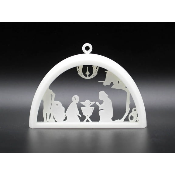 Clever Contraption Star Wars Nativity Ornament – May the Force Be Merry with You This Christmas | 3D Printed Decoration, 1-Pack