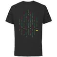 thumbnail image 1 of Star Wars Neon Lightsabers Print - Short Sleeve Cotton T-Shirt for Adults - Customized-Black, 1 of 5