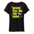 thumbnail image 1 of Star Wars - Never Tell Odds - Women's Short Sleeve Classic Fit Tee, 1 of 5