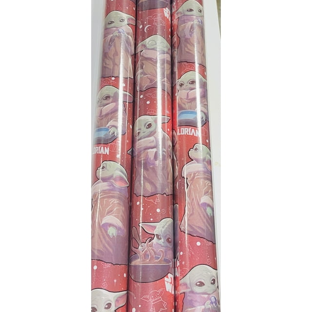 Disney Star Wars Graphics Birthday Gift Wrap Roll, 50 SQ FT