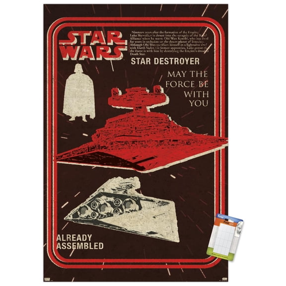 Star Wars: New Vintage - Star Destroyer Wall Poster, 22.375" x 34"