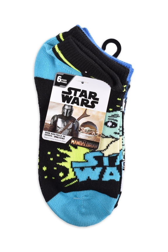 No-Show Graphic Print Socks (Big Boys or Little Boys) 6 Pack