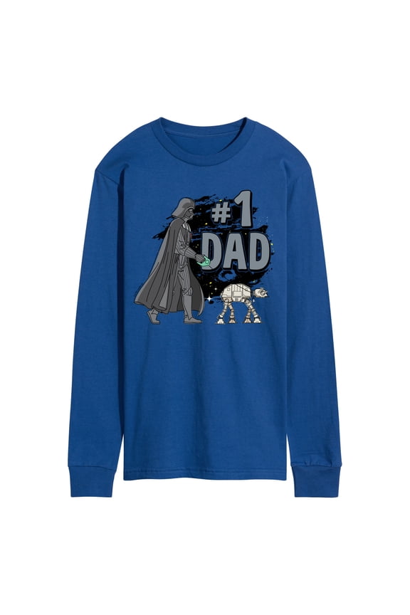 - Number One Dad Darth Vader - Men's Long Sleeve Graphic T-Shirt