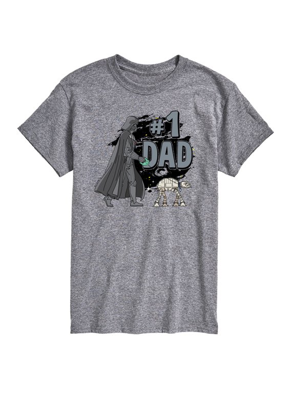 - Number One Dad Darth Vader Men's Short Sleeve Graphic T-Shirt