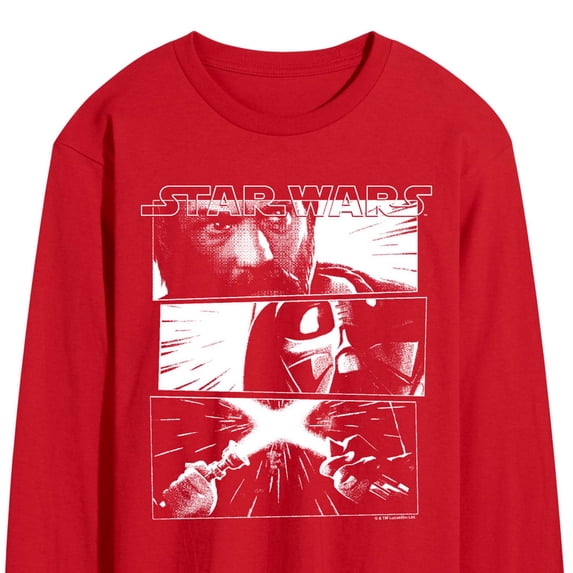 Star Wars - Obi Vader Men's Long Sleeve Graphic T-Shirt