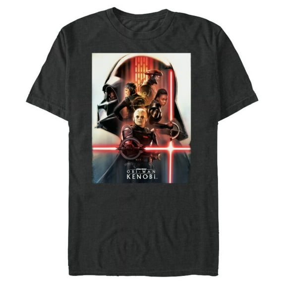 Star Wars Obi-Wan Kenobi Character Poster - Short Sleeve Blended T-Shirt for Adults - Customized-Dark Heather