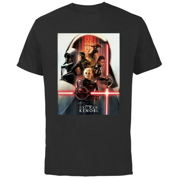 Star Wars Obi-Wan Kenobi Character Poster - Short Sleeve Cotton T-Shirt for Adults - Customized-Black