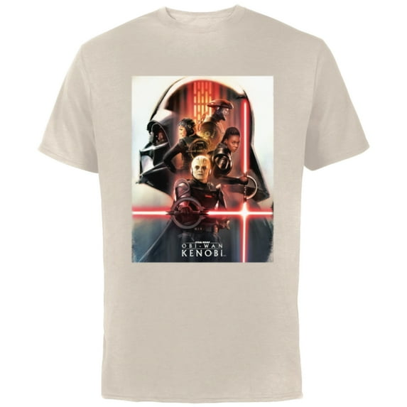Star Wars Obi-Wan Kenobi Character Poster - Short Sleeve Cotton T-Shirt for Adults - Customized-Natural