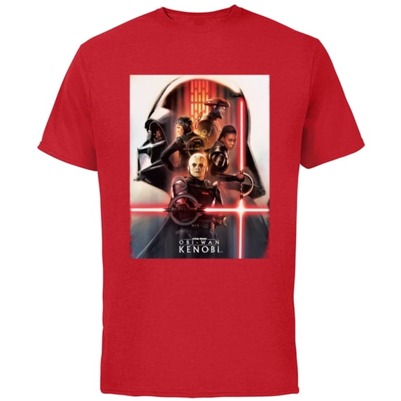 Star Wars Obi-Wan Kenobi Character Poster - Short Sleeve Cotton T-Shirt for Adults - Customized-Red