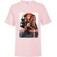 thumbnail image 1 of Star Wars Obi-Wan Kenobi Character Poster - Short Sleeve T-Shirt for Kids - Customized-Soft Pink, 1 of 5