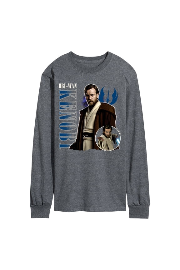 - Obi-Wan Kenobi Collage - Men's Long Sleeve Graphic T-Shirt
