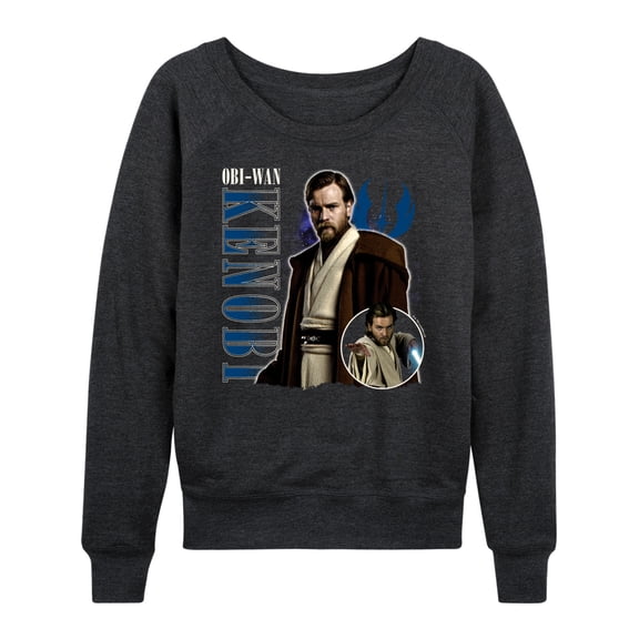 Star Wars - Obi-Wan Kenobi Collage - Women's French Terry Pullover Long Sleeve Shirt