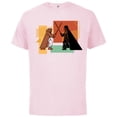 thumbnail image 1 of Star Wars Obi-Wan Kenobi Darth Vader Duel Cartoon - Short Sleeve Cotton T-Shirt for Adults - Customized-Soft Pink, 1 of 5