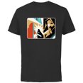 thumbnail image 1 of Star Wars Obi-Wan Kenobi Darth Vader Duel Cutout - Short Sleeve Cotton T-Shirt for Adults - Customized-Black, 1 of 5