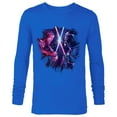 thumbnail image 1 of Star Wars Obi-Wan Kenobi Darth Vader Duel Painted - Long Sleeve T-Shirt for Men - Customized-Navy, 1 of 5
