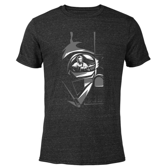 Star Wars Obi-Wan Kenobi Darth Vader Helmet - Short Sleeve Blended T-Shirt for Adults - Customized-Black