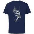 thumbnail image 1 of Star Wars Obi-Wan Kenobi Darth Vader Helmet - Short Sleeve Cotton T-Shirt for Adults - Customized-Navy, 1 of 5