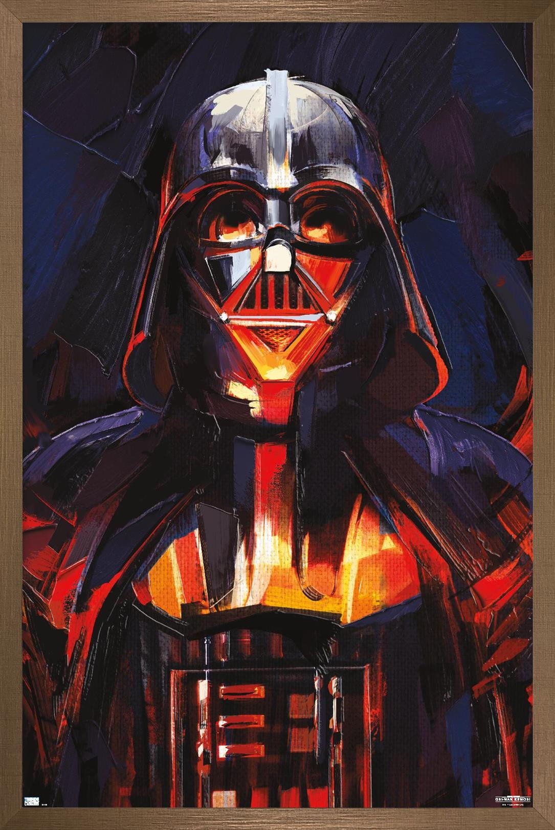 Star Wars: Obi-Wan Kenobi - Darth Vader Painting Wall Poster, 14.725" x 22.375" Framed