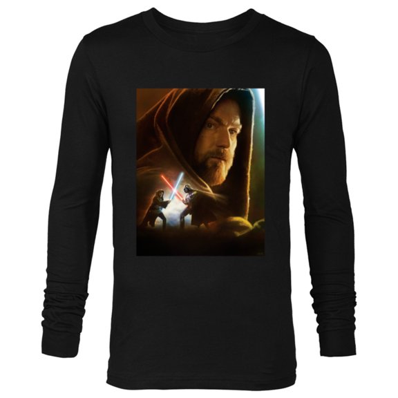 Star Wars Obi-Wan Kenobi Darth Vader Showdown - Long Sleeve T-Shirt for Men - Customized-Black