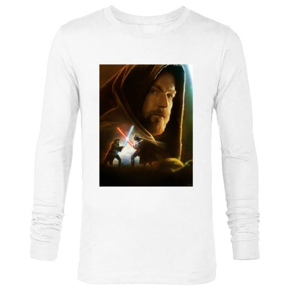 Star Wars Obi-Wan Kenobi Darth Vader Showdown - Long Sleeve T-Shirt for Men - Customized-White