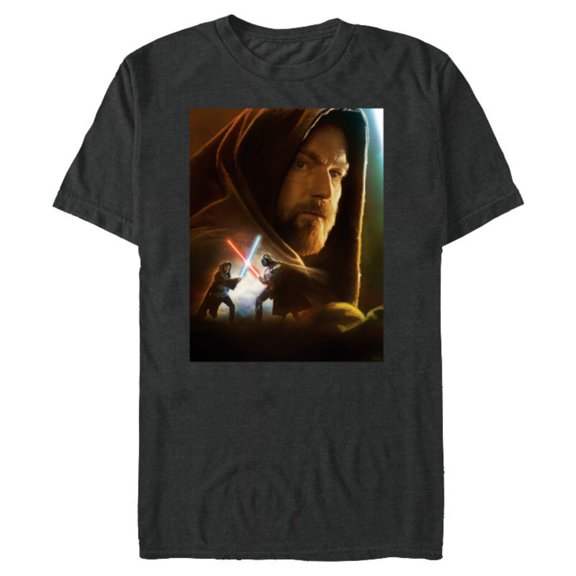 Star Wars Obi-Wan Kenobi Darth Vader Showdown - Short Sleeve Blended T-Shirt for Adults - Customized-Dark Heather