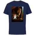 thumbnail image 1 of Star Wars Obi-Wan Kenobi Darth Vader Showdown - Short Sleeve Cotton T-Shirt for Adults - Customized-Navy, 1 of 5
