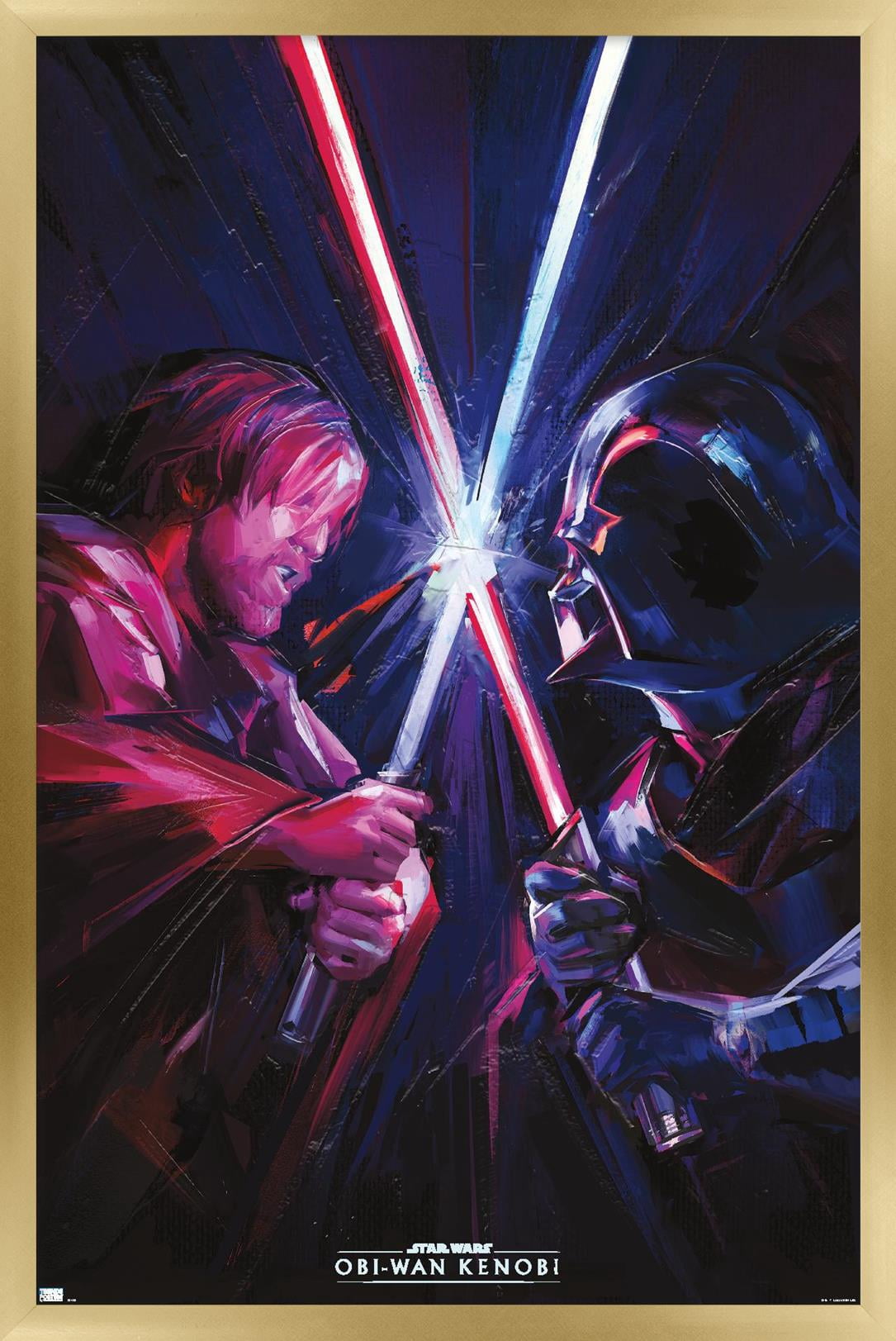 Star Wars: Obi-Wan Kenobi - Duel Wall Poster, 14.725" x 22.375" Framed