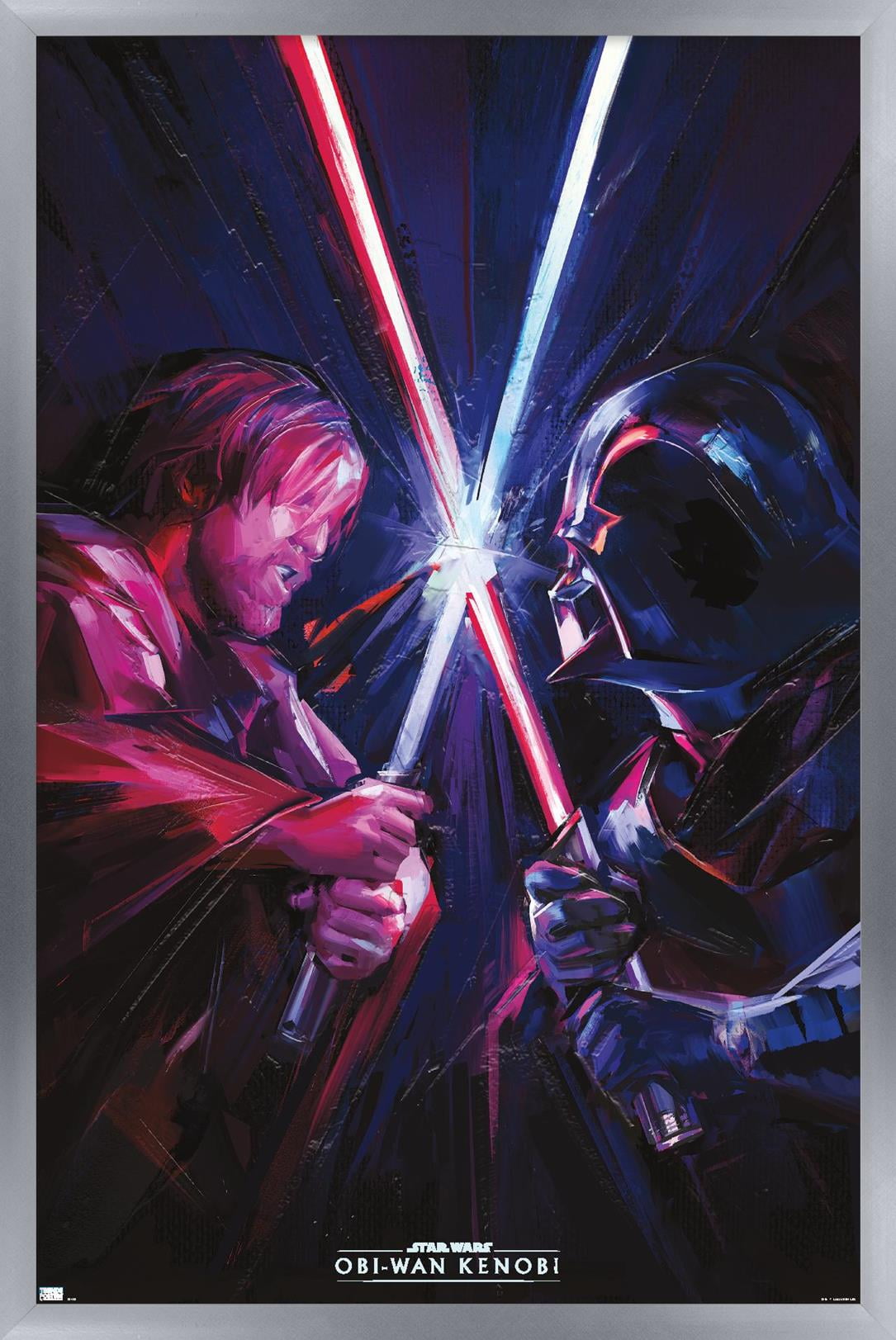 Star Wars: Obi-Wan Kenobi - Duel Wall Poster, 14.725" x 22.375" Framed