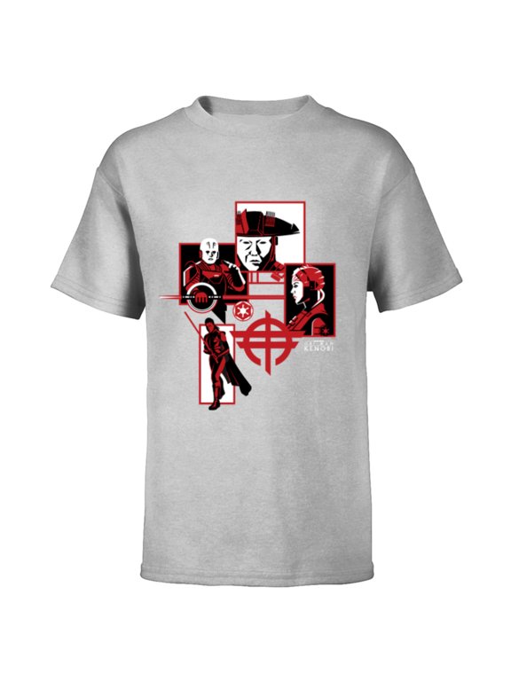 Obi-Wan Kenobi Inquisitors - Short Sleeve T-Shirt for Kids - Customized-Athletic Heather