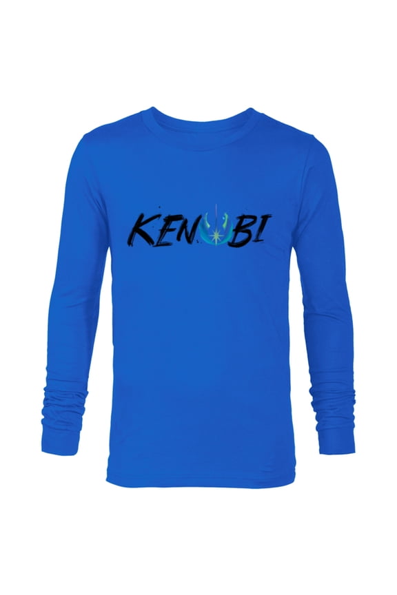 Obi-Wan Kenobi Jedi Icon - Long Sleeve T-Shirt for Men - Customized-Navy