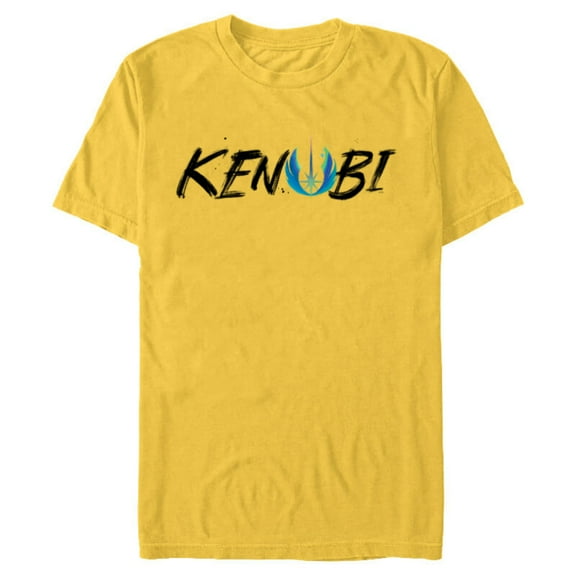 Star Wars Obi-Wan Kenobi Jedi Icon - Short Sleeve Blended T-Shirt for Adults - Customized-Yellow