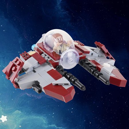 Star Wars Obi-Wan Kenobi Jedi Starfighter Building Block Figure Moc Bricks 204 Pcs