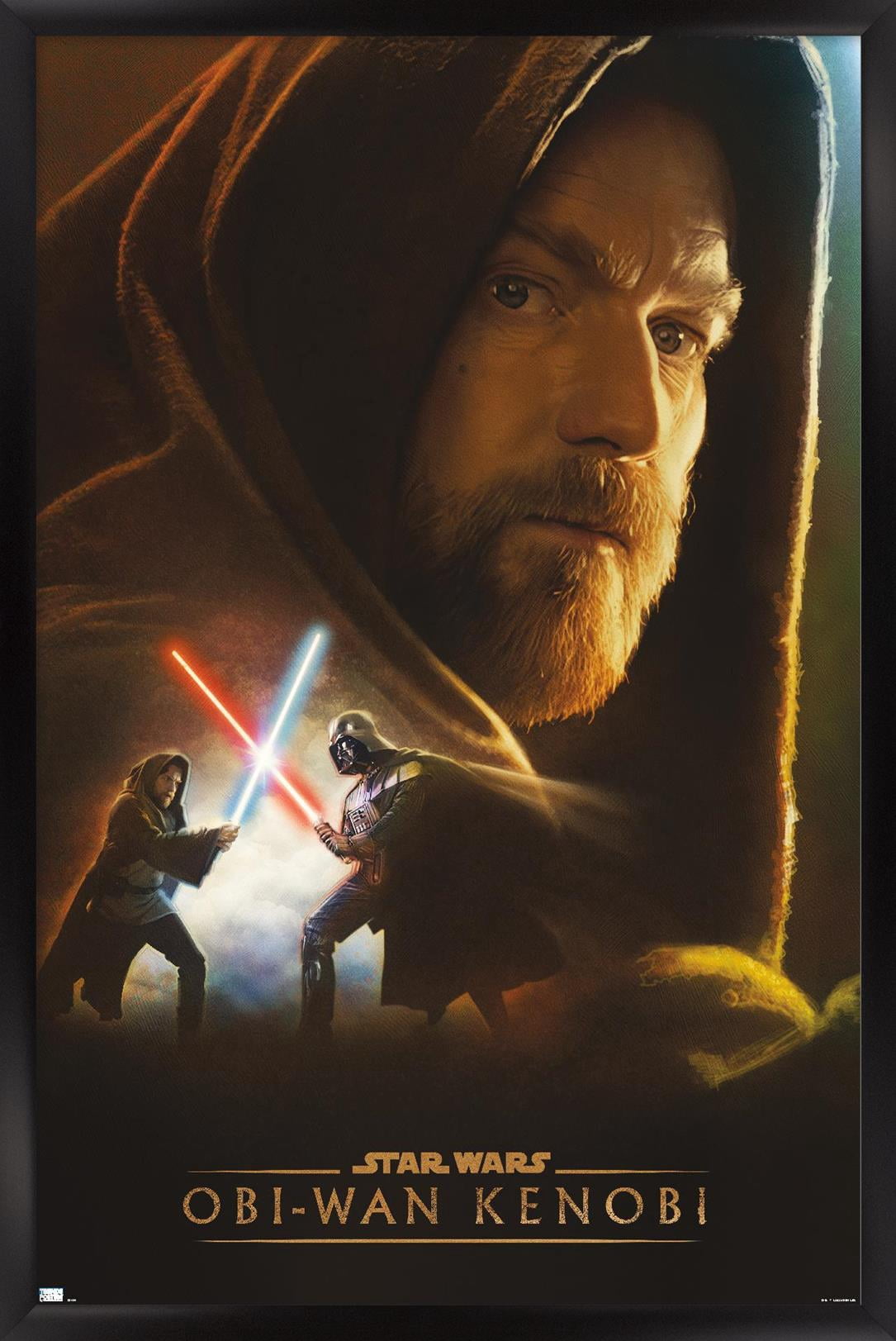 Star Wars: Obi-Wan Kenobi - Obi-Wan Collage Wall Poster, 22.375" x 34" Framed